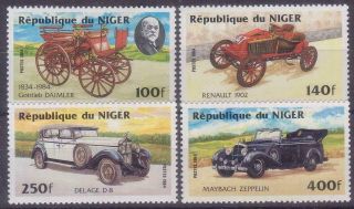 Niger 1984 Automobiles Mnh C5834