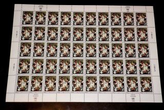 U.  N.  1993,  York 619,  Ageing With Dignity Sheet Of 50,  Mnh,  Lqqk