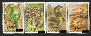 Zambia 2003 Group Of 4 Stamps Mi 1443 - 1446 Mnh Cv=8€