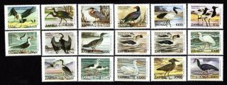 Zambia 1999 Group Of 17 Stamps Mi 1061 - 1076 Mnh Cv=11€