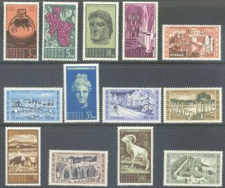 Cyprus 1962 Pictorial Set Complete To £1 (13)
