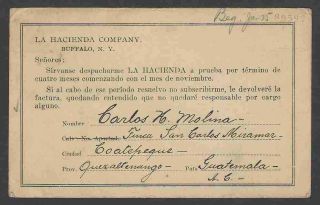 Guatemala 1924 postcard to USA with 50c x 4 2