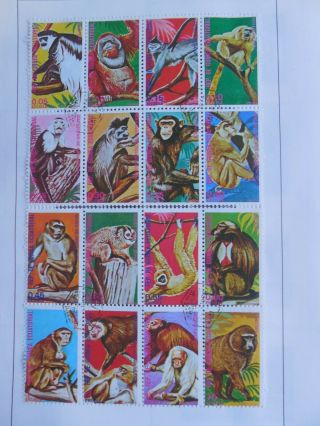 77 Equatorial Guinea Stamps (1968 - 1977) On Minkus Stamp Pages