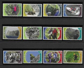 Tristan Da Cunha 2010 1p - £5 Birds Conservation Set Of 12 Nh