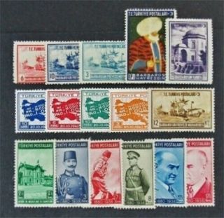 Nystamps Turkey Stamp 833//874 Og H $32