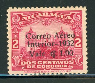 Nicaragua Mh Specialized: Maxwell A66 1c/2c Rose Cathedral 200 Issued $$$