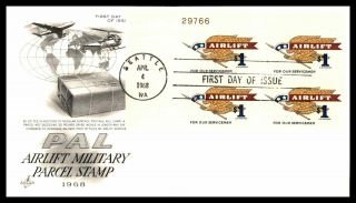 Mayfairstamps Us Fdc 1968 Airlift Block Art Craft Wwb_15243