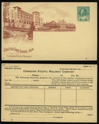 Canada 1920s Chateau Lake Louise Canadian Pacific Railway Admiral Ps Pc Ad