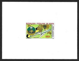 Benin 602 1985 Asecna Airlines 25th Anniversary Deluxe Sheet - Aviation