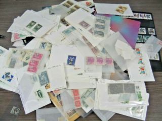 China,  Prc,  Accumulation Of Stamps In Stockcards,  Glassines,  & Others