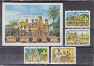 Grenada 1982 Sc 1088/92 Scouting Year,  Set Mnh M799