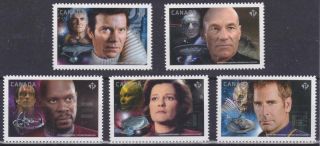 Canada 2017 2986i - 90i Star Trek Captains (set Of 5) -