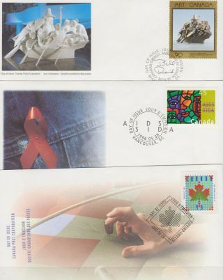 Canada FDC ' s 1996,  Year Set (21 Cover 2