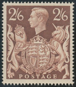 1939 Sg476 2/6 Brown Unmounted Never Hinged