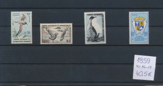 Gx02168 Taaf 1959 Animals Fauna Flora Birds Fine Lot Mnh Cv 40,  5 Eur