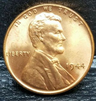 1944 Lincoln Wheat Penny Cent - " Stunning " Ch,  /gem,  / Brilliant,  Uncirculated 65