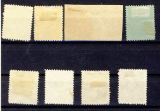 9x Canada Stamps Edward VII F/VF set 4x 7c - 10c - 20c - 50c 5x CV = $300.  00 2