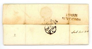 1798 Gb Buckinghamshire Entire Letter With High Wycomb Straight Line (bu185)