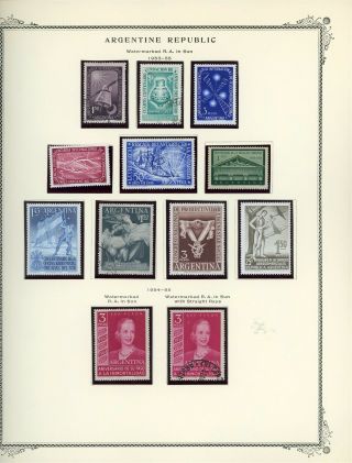 Argentina Scott Specialty Album Page Lot 28 - See Scan - $$$