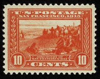 Scott 400a 10c Panama - Pacific Exposition 1913 Lh Og Well Centered $175