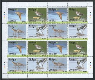 H1355 2018 Penrhyn Fauna Birds Birdpex 8 Expo Full Sheet 4set Mnh