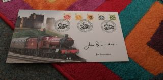 2007 Buckingham Harry Potter First Day Cover Fdc Signed Jim Broadbent (slughorn)