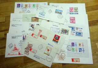 Hungary 1965 First Day Covers Including Registered Fdc Selection.  (13 Covers)
