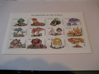 Lesotho 1998 Mushrooms Of The World Sheet