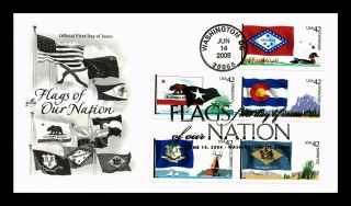 Dr Jim Stamps Us Combination Flags Of Our Nation First Day Cover Art Craft