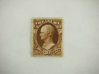 1873 30 Cent U.  S.  Treasury Dept.  Stamp Scott O81 S73