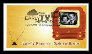 Dr Jim Stamps Us Ozzie Harriet Early Tv Memories First Day Cover Fleetwood