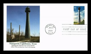 Dr Jim Stamps Us Matagorda Lighthouse Texas First Day Cover Fleetwood