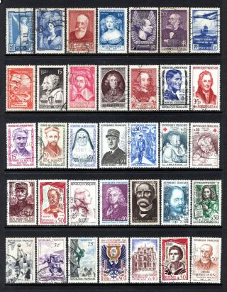 France Mid Period To Modern Commemoratives Good To Fine X 70 With Better
