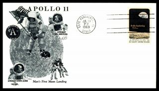 Mayfairstamps Us Fdc 1969 Apollo 11 Mans First Moon Landing Art Craft Wwb_15489