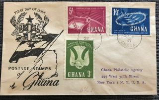 Ghana Sep 1961 Artcraft Variety Fake F1 3 1/2” X 5 7/8” F - Vf Cond W/ Backstamps