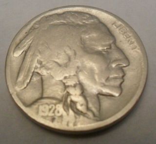 1928 P Indian Head " Buffalo " Nickel Sds