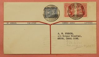 1929 Colombia Buenaventura Scadta Airmail To Canal Zone