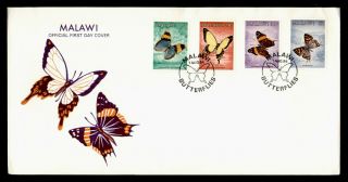 Dr Who 1984 Malawi Butterfly Fdc Pictorial Cancel C134920