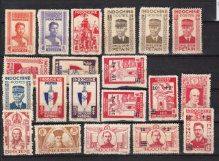 Indochina Ngai 1941 1943 Sg Cv 26£ 31$ Indochine Vietnam French Colonies