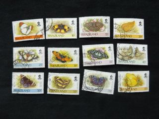 Swaziland: 1991 Butterfly Definitive Set 5c To 1e,  Good To Fine.