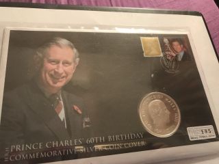 Prince Charles 60th Birthday Coin Cover
