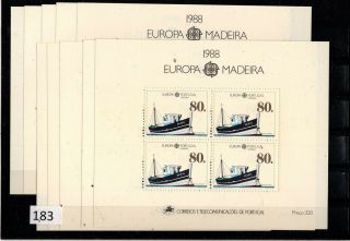 Madeira,  Portugal 1988 - Mnh - Europa Cept - Ships