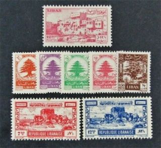Nystamps French Lebanon Stamp 203//231 Og H $45