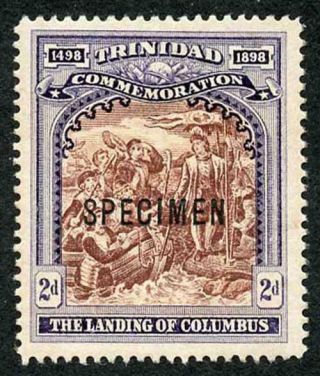 Trinidad 1898 400th Anniversary 2d Opt Specimen Fine U/m