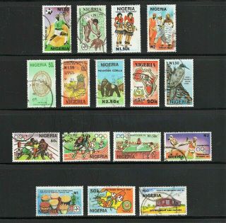 Nigeria - - 16 Diff Commemoratives From 1990 - 93 - - Cv $8.  40