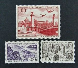 Nystamps France Stamp C23//c28 Og H/nh $35