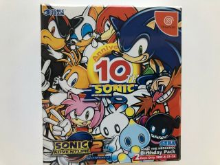 Sega Dreamcast Sonic Adventure 2 Sonic The Hedgehog Birthday Pack Ltd Edition