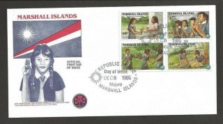 1986 Girl Guide Scouts Marshall Islands Fdc