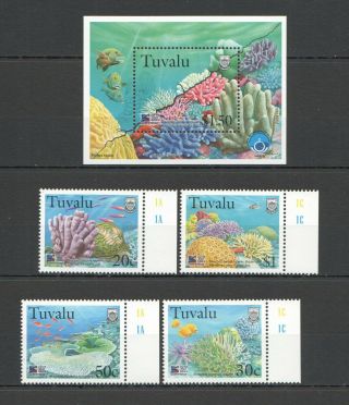 M755 1998 Tuvalu Fauna Fish & Marine Life Greenpeace 1bl,  1set Mnh