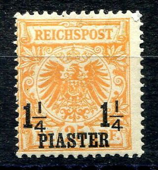 German P.  Os In Turkey 1889 reichpost 1¼pi.  On 25pf.  Fine Single,  Sg14